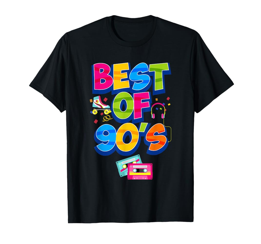 Amazon.com: Mens Best Of 90s Nineties Colorful Funny Slogan
